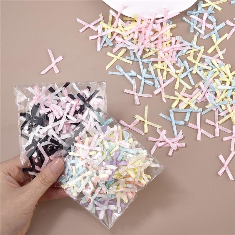 Christmas Craft Embellishment - 100 шт. 3 мм ленты, мини-атласные