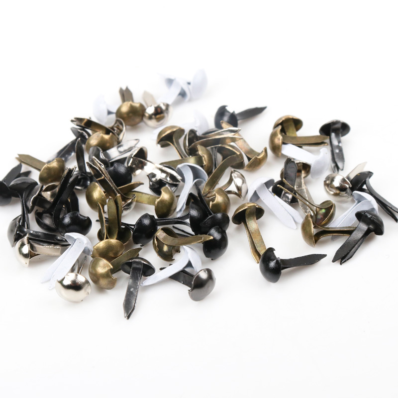 Embellishments For Scrapbooking - 100 шт. смешанные круглые металлические шпильки