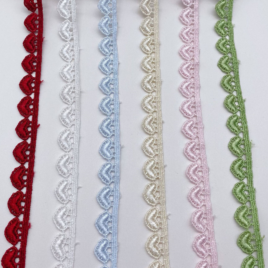 Lace Ribbon Trim - 4 ярда вышитые многоцветные односторонние ленты