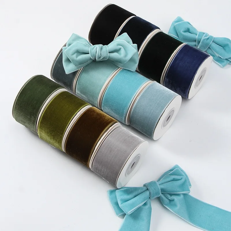 Velvet Ribbon Roll - Классическая 5 ярдов 6 мм-38 мм