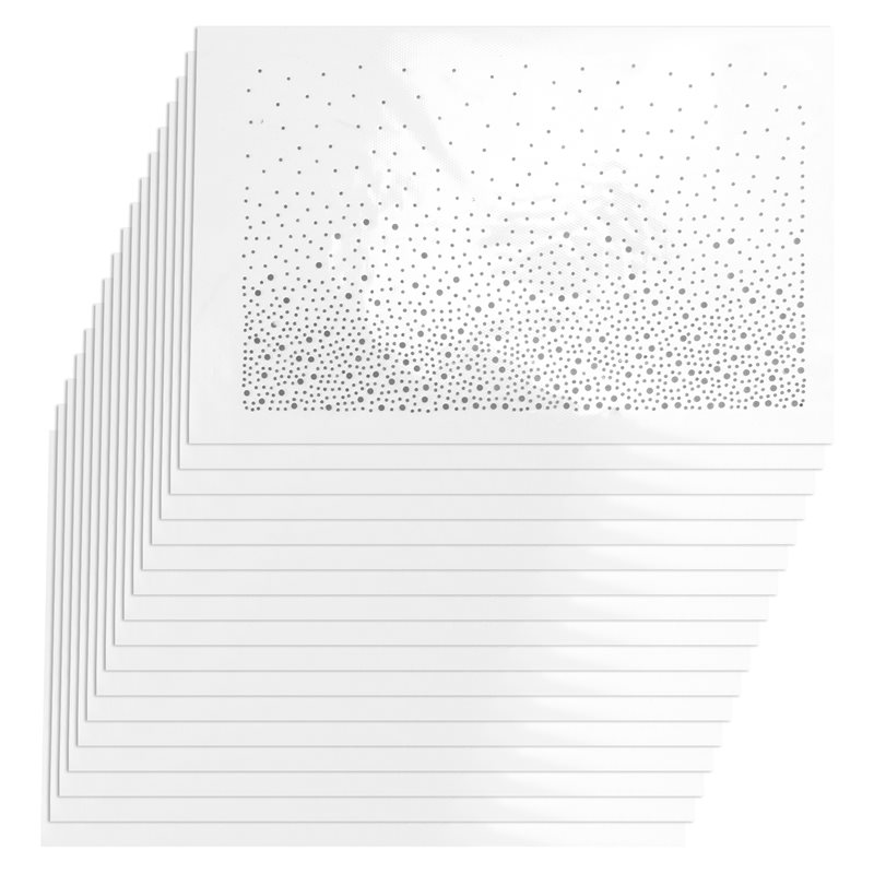 Hotfix Rhinestone Sheet - Стразы A53Q-Glitter Hotfix, 17 листов, термоклеевые