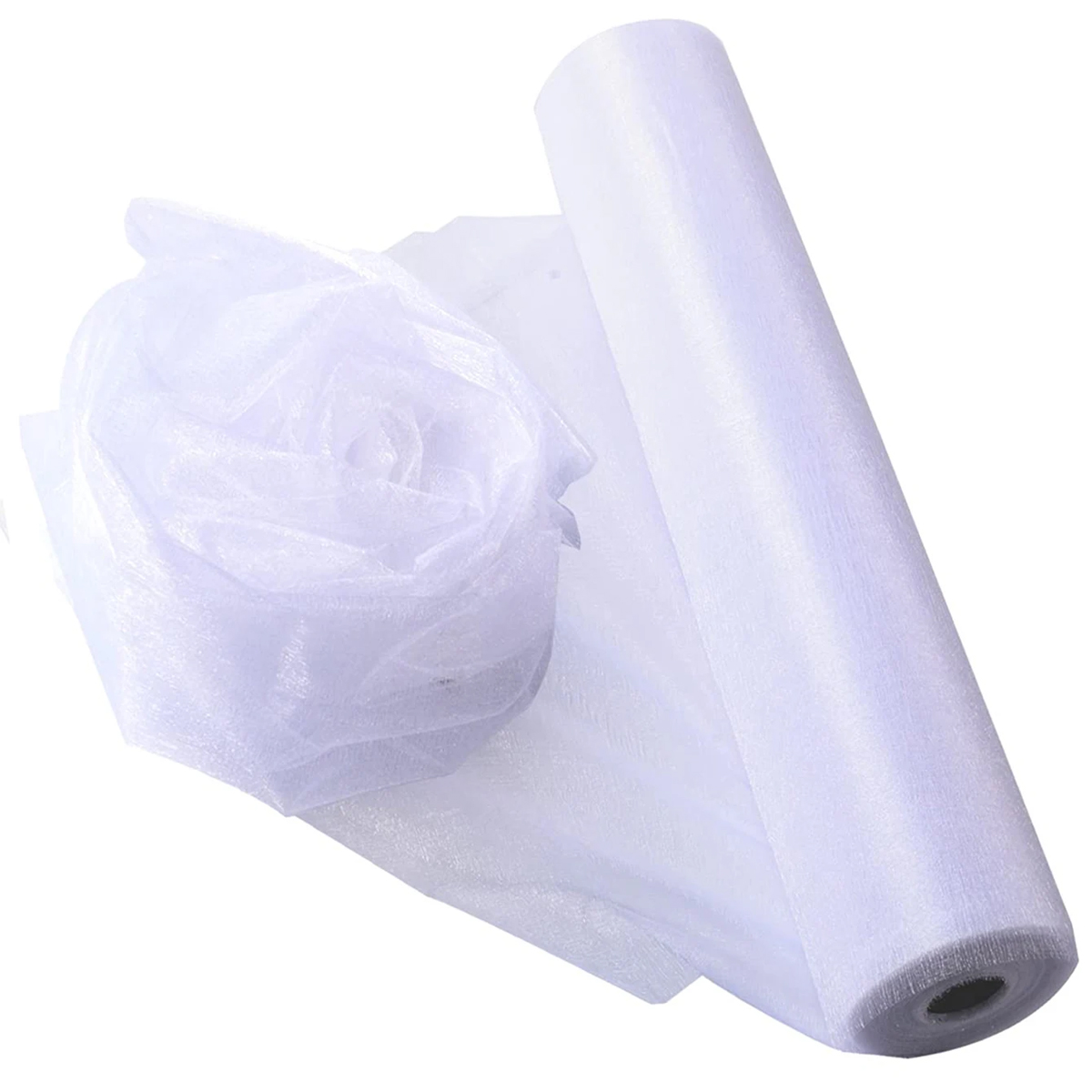 Organza Ribbon Spool - Кристаллическая органза-фатин - 5 ярдов прозрачной