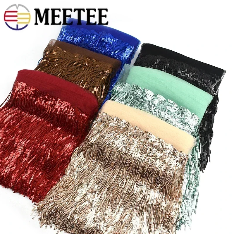 Fringe Ribbon Sewing - 2/5/10 ярдов блестящая Вышивка кисточка бахрома