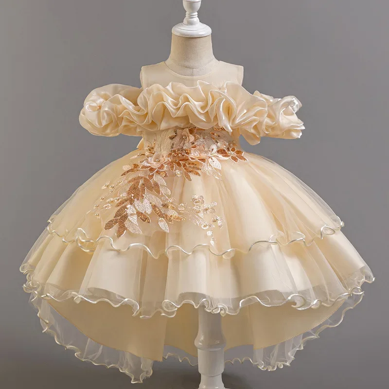 Lace Ribbon Trim - Модные платья для девочек с цветами