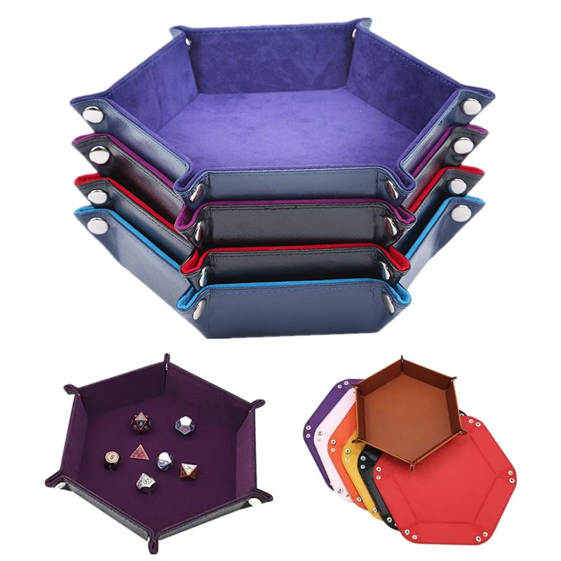 Velvet Ribbon Roll - Складной шестиугольный коврик для хранения игральных