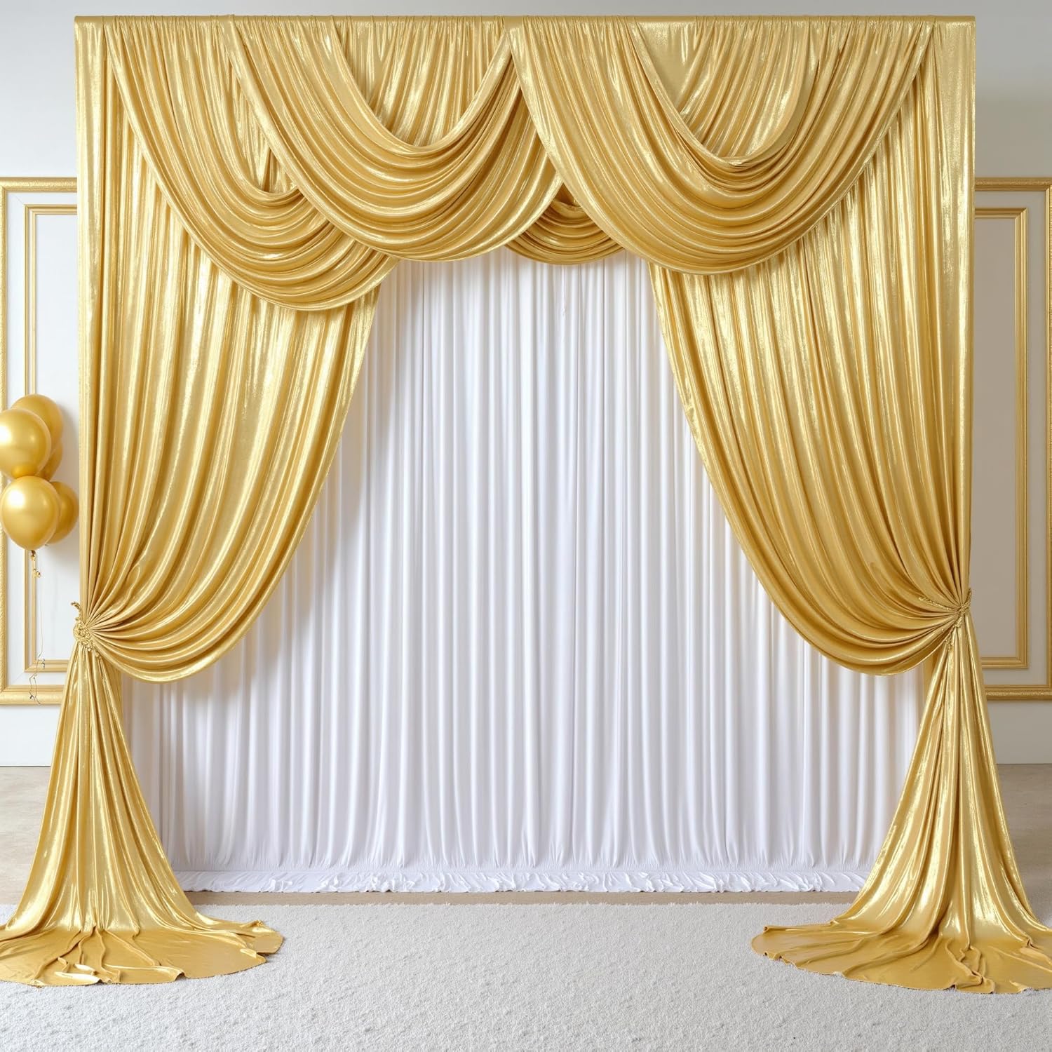 Sequin Fabric Panel - Фон для фотосессий 2.3x7 футов, без