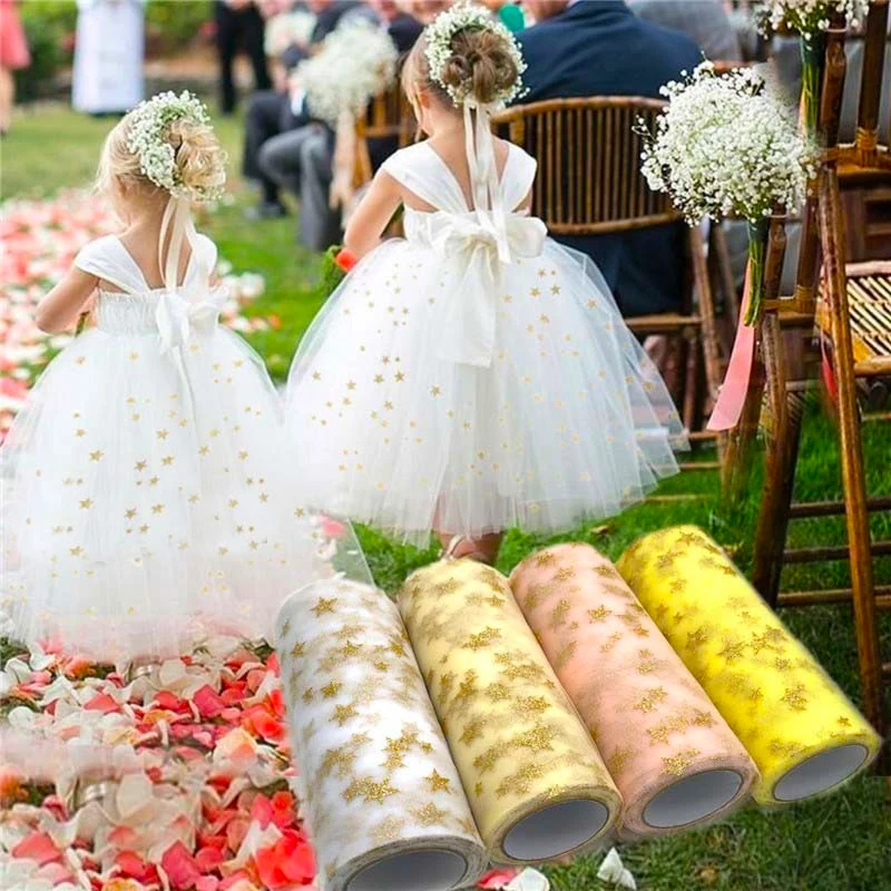 Organza Ribbon Spool - 6 дюймов, 10 лет, тюль из