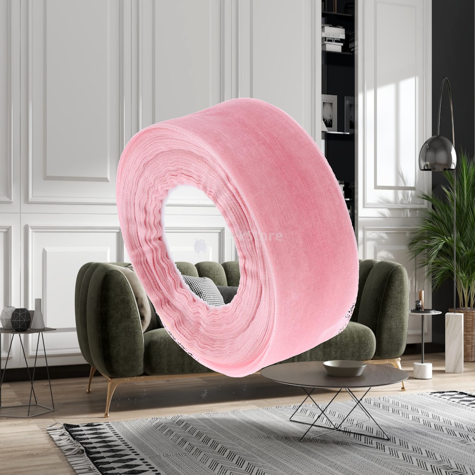 Organza Ribbon Spool - Прозрачная органзовая лента с большим атласным
