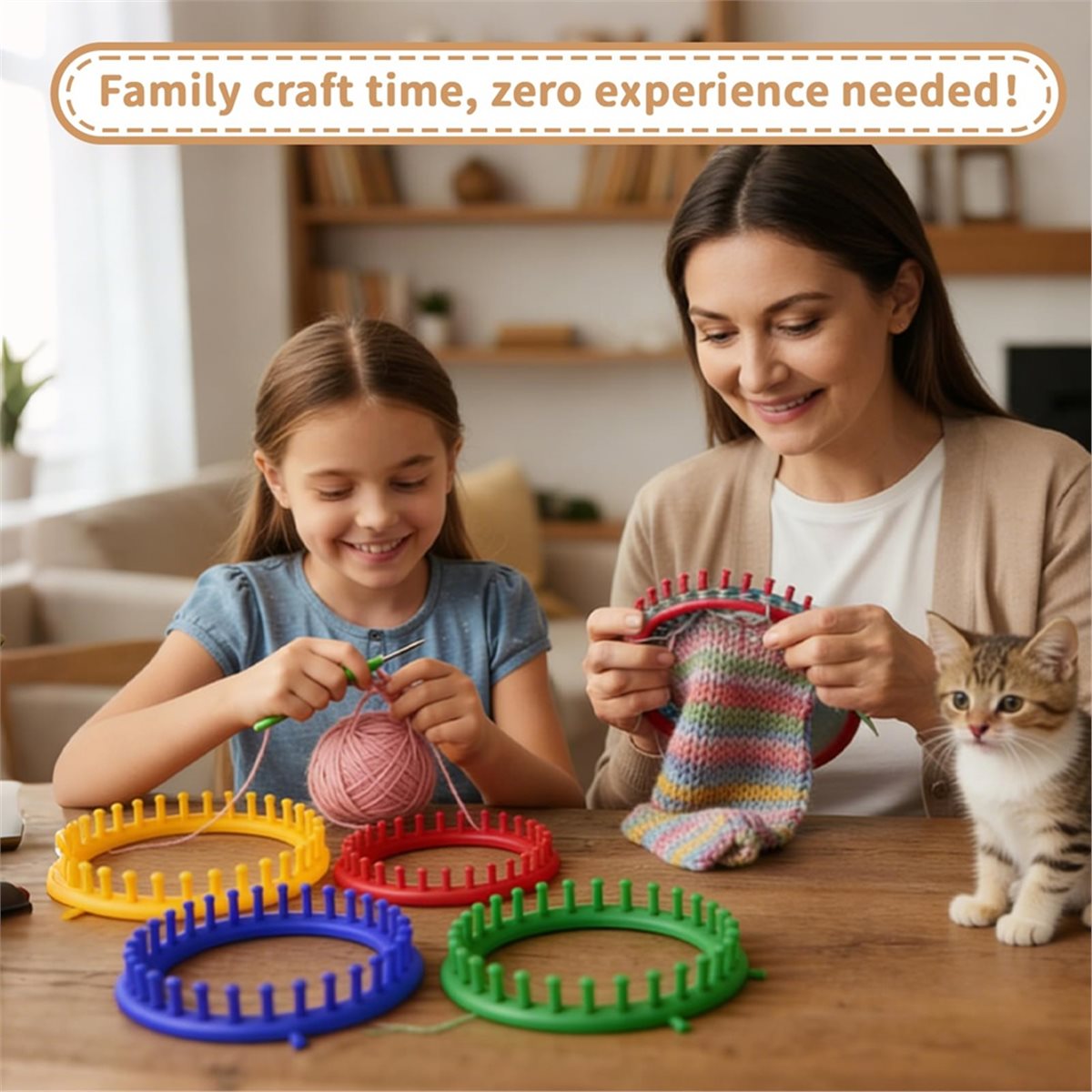 Pom Pom Maker Tool - Легкий набор для вязания с приспособлением