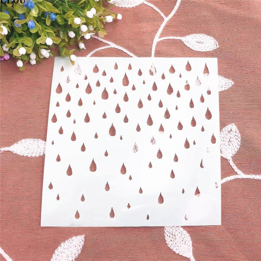 Embellishments For Scrapbooking - 15*15 капель дождя трафареты для скрапбукинга