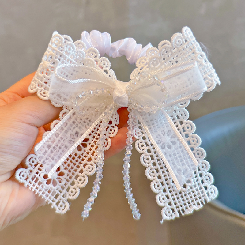 Tassel Fringe Trim - Эластичные резинки для волос с белым