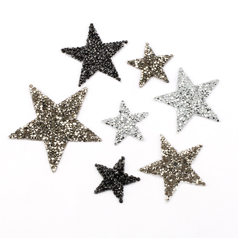 Hotfix Rhinestone Sheet - 4/6/8 см исправление гематит звезда горный