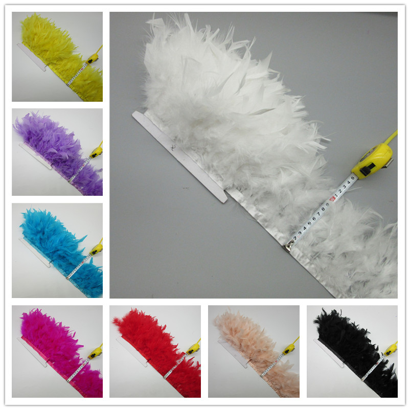 2 ярда отделки из перьев индей – обзор и цена Feather Trim Marabou