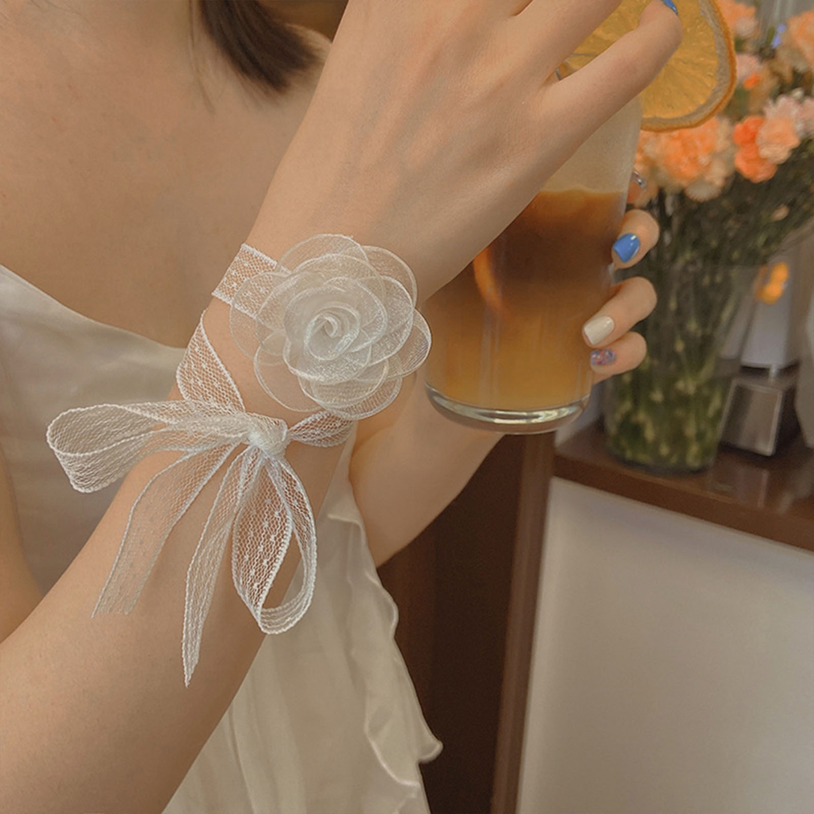 Кружевная повязка на голову с  – обзор и цена Lace Ribbon Trim