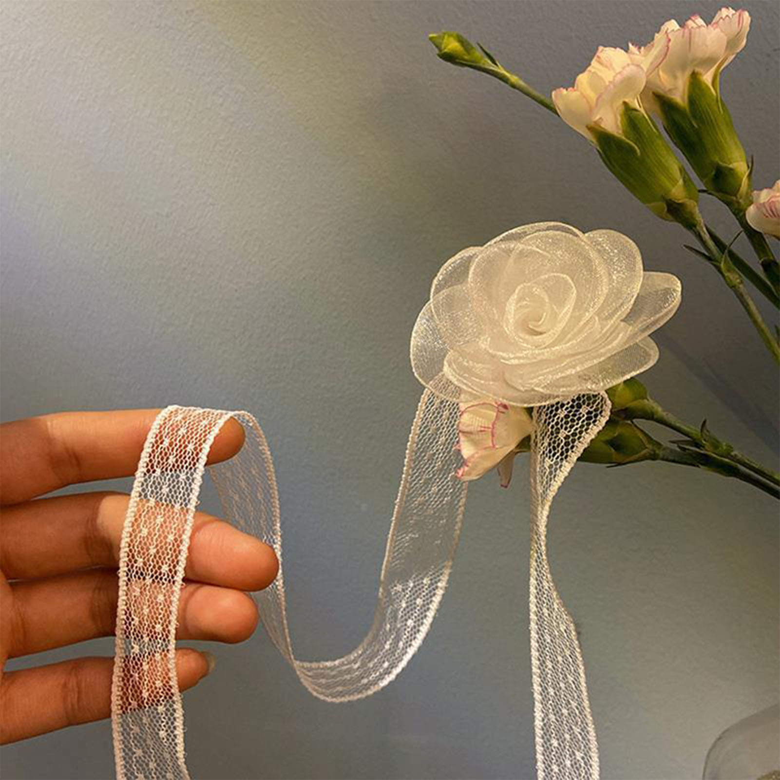 Кружевная повязка на голову с  – обзор и цена Lace Ribbon Trim