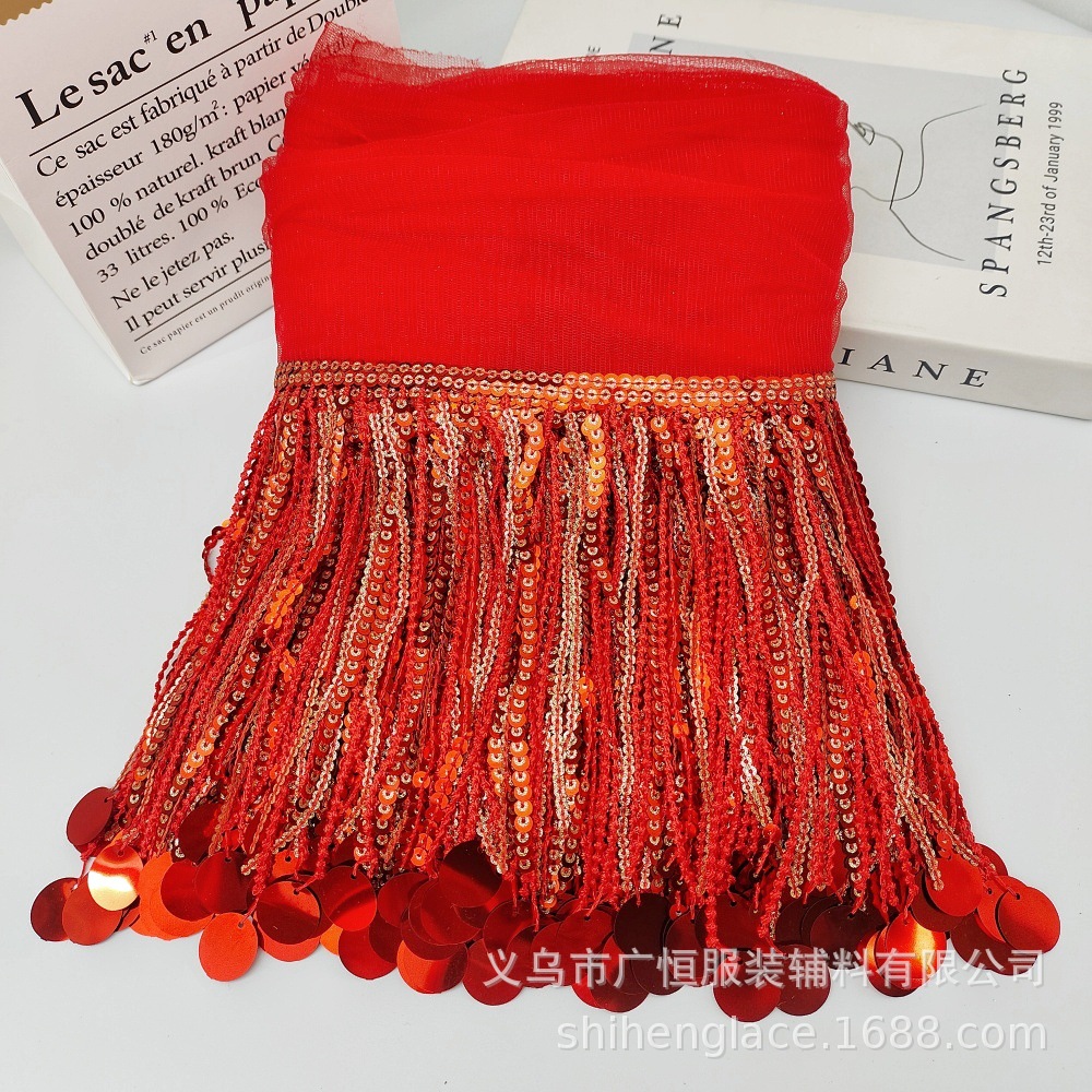 10 ярдов тесьмы с пайетками и  – обзор и цена Fringe Ribbon Sewing