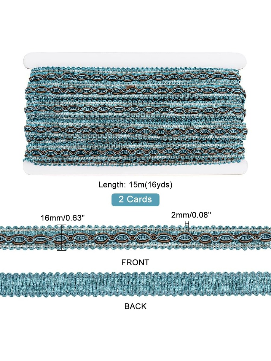 32 ярда синей плетеной ленты д – обзор и цена Fringe Ribbon Sewing
