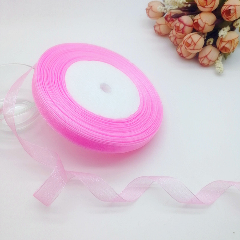 50 ярдов 10/20/25 мм ширина шп – обзор и цена Organza Ribbon Spool
