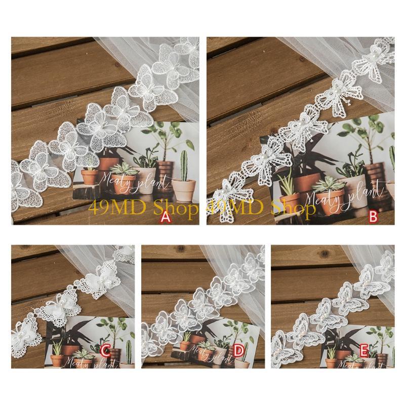 49MD 1 ярд бант для бабочки, в – обзор и цена Lace Ribbon Trim