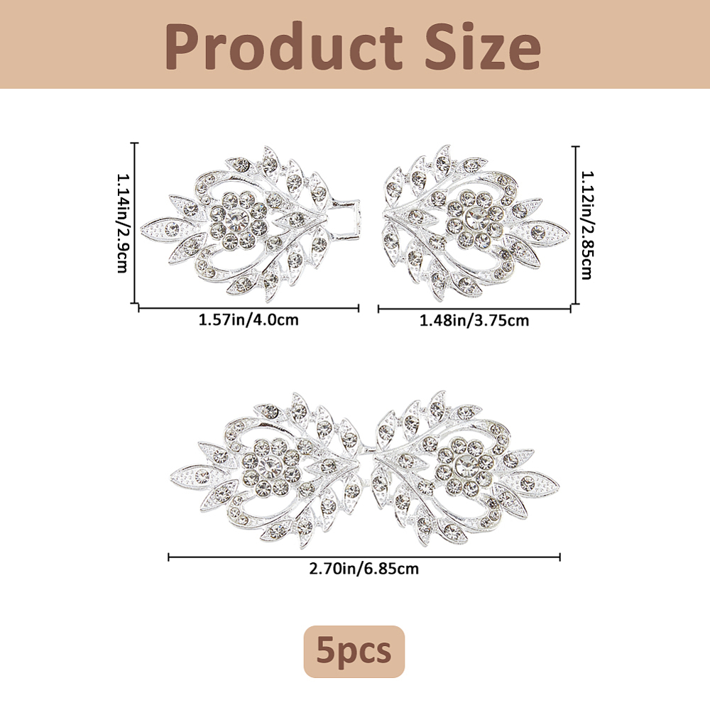 5 пар декоративных застежек дл – обзор и цена Sew On Rhinestone