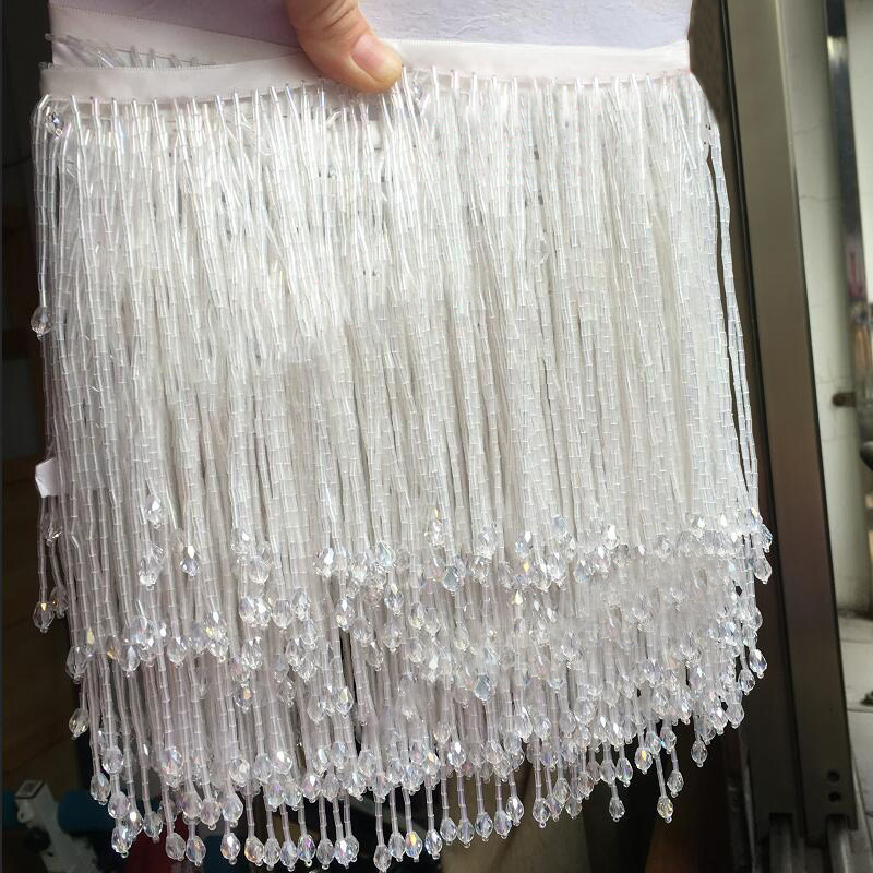 Кружевная бахрома с кристаллам – обзор и цена Beaded Trim Fringe