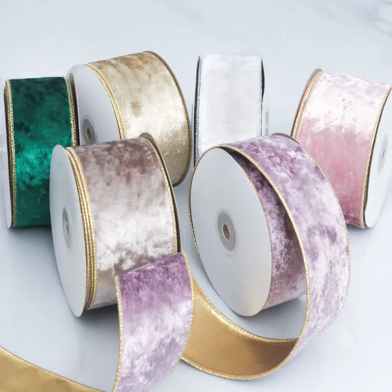 Двусторонняя бархатная металли – обзор и цена Velvet Ribbon Roll