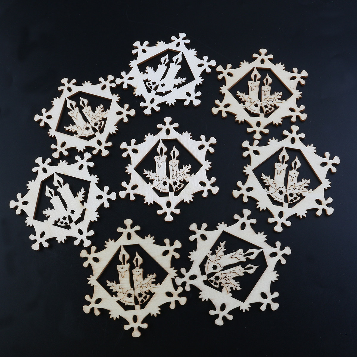 10 шт. деревянных подвесок-сне – обзор и цена Christmas Craft Embellishment