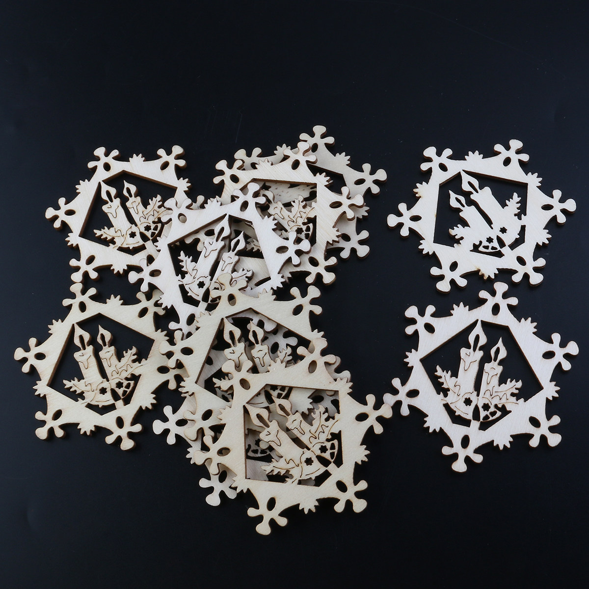 10 шт. деревянных подвесок-сне – обзор и цена Christmas Craft Embellishment