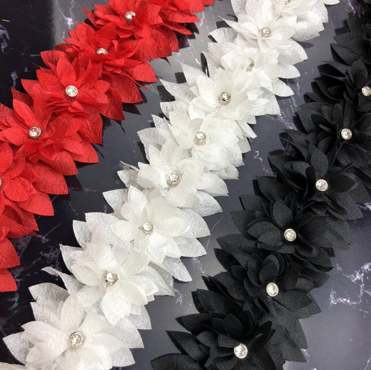 1 ярд цветная жемчужная Алмазн – обзор и цена Sew On Rhinestone