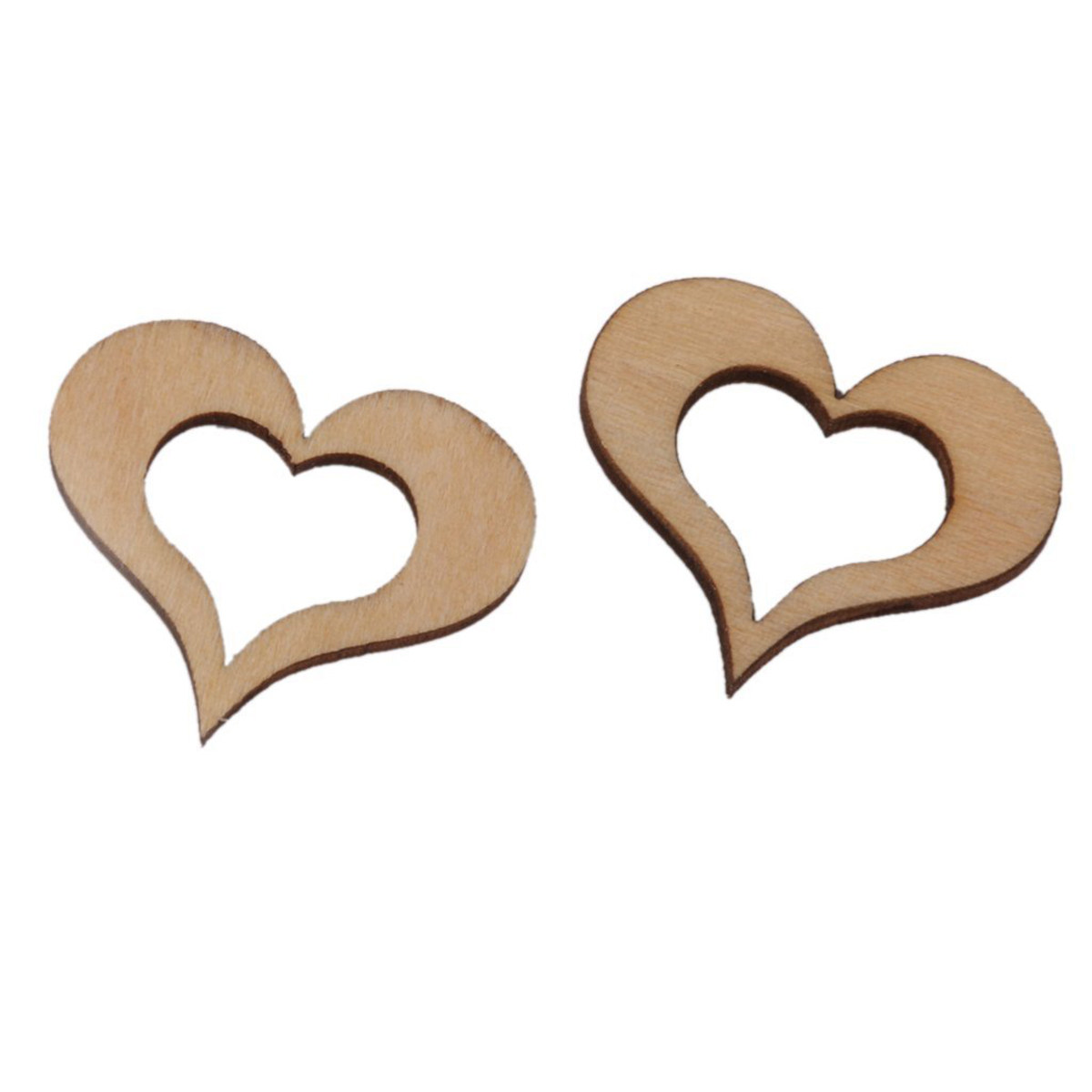 50 шт. деревянных сердечек из  – обзор и цена Embellishments For Scrapbooking