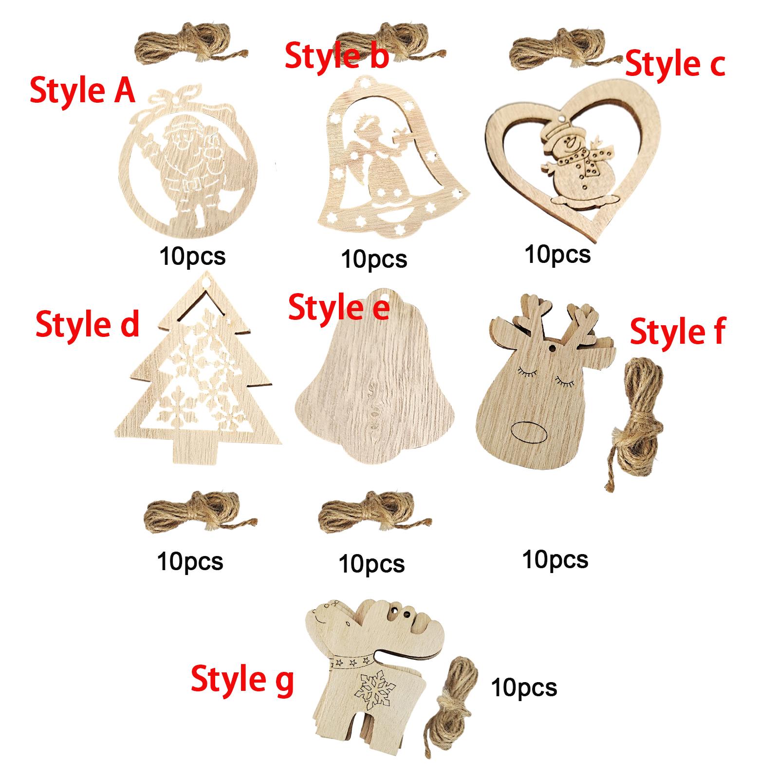 Необработанные деревянные заго – обзор и цена Christmas Craft Embellishment