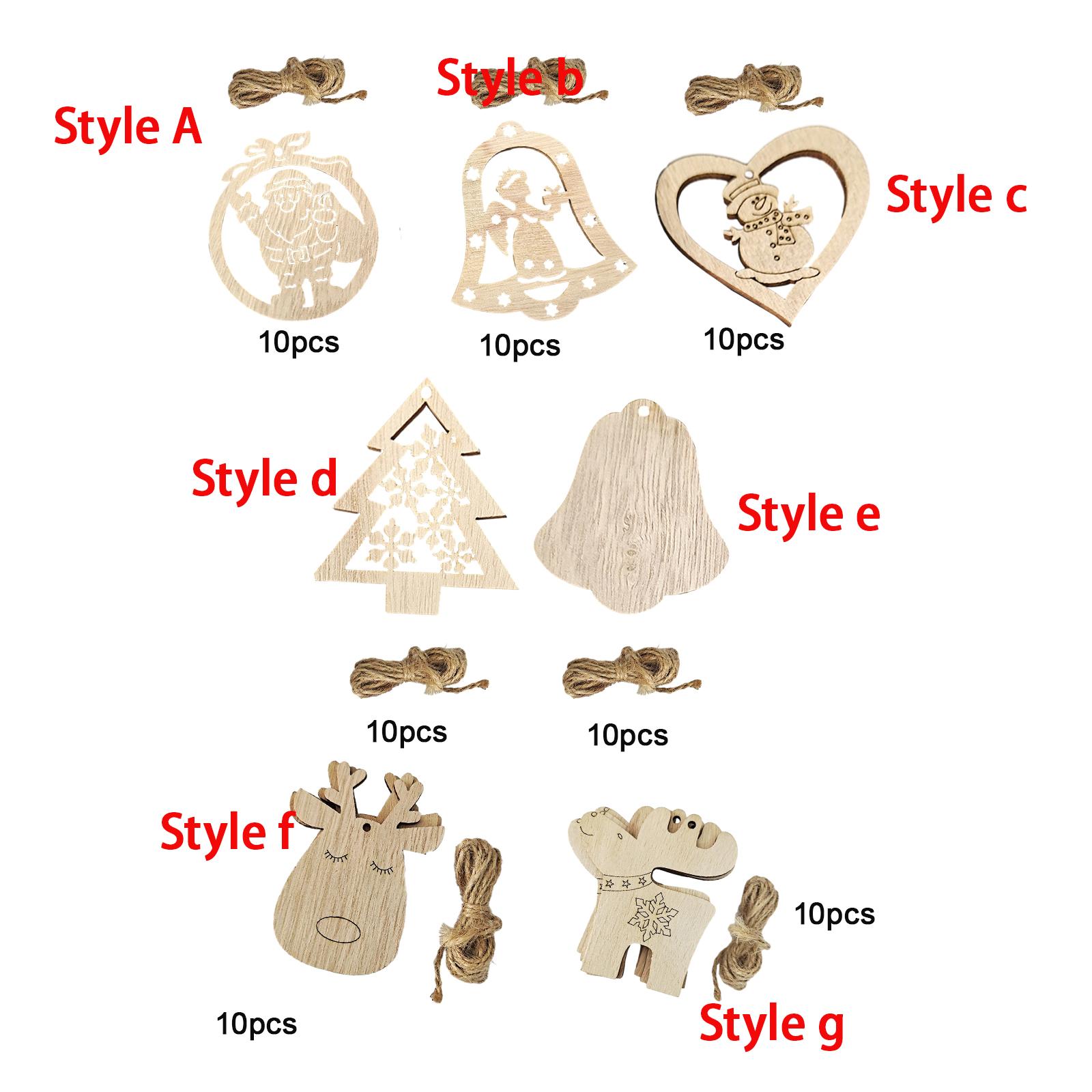 Необработанные деревянные заго – обзор и цена Christmas Craft Embellishment