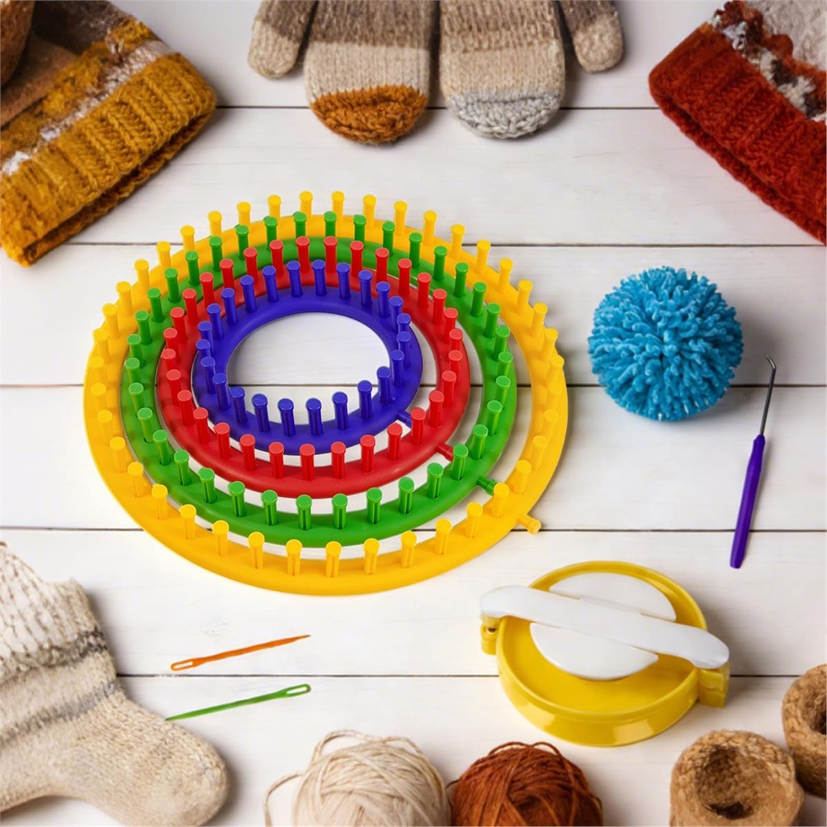 Легкий набор для вязания с при – обзор и цена Pom Pom Maker Tool