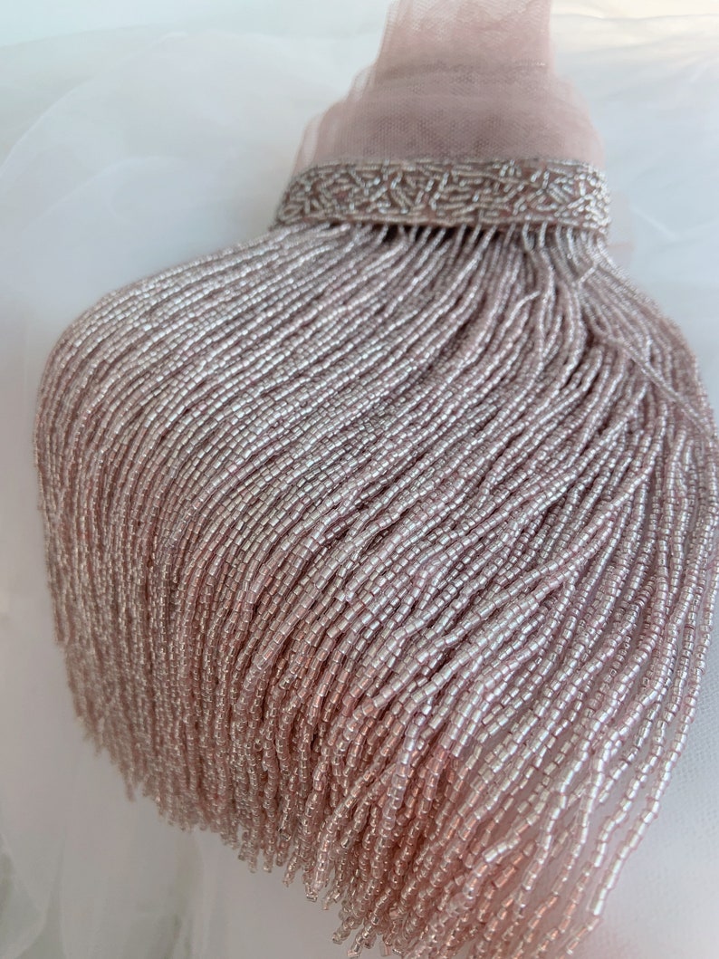 1,8 ярда синяя бахрома из бисе – обзор и цена Tassel Fringe Trim