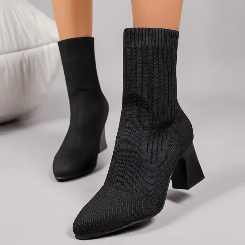Модные женские вязаные ботильо – обзор и цена Embellish Knit