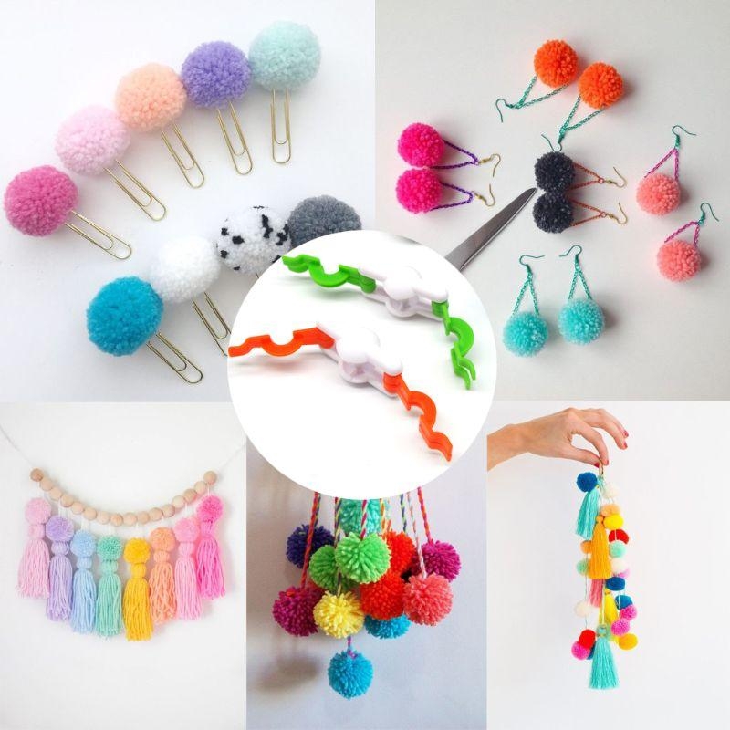 D8KF 2 шт. помпон для изготовл – обзор и цена Pom Pom Maker Tool