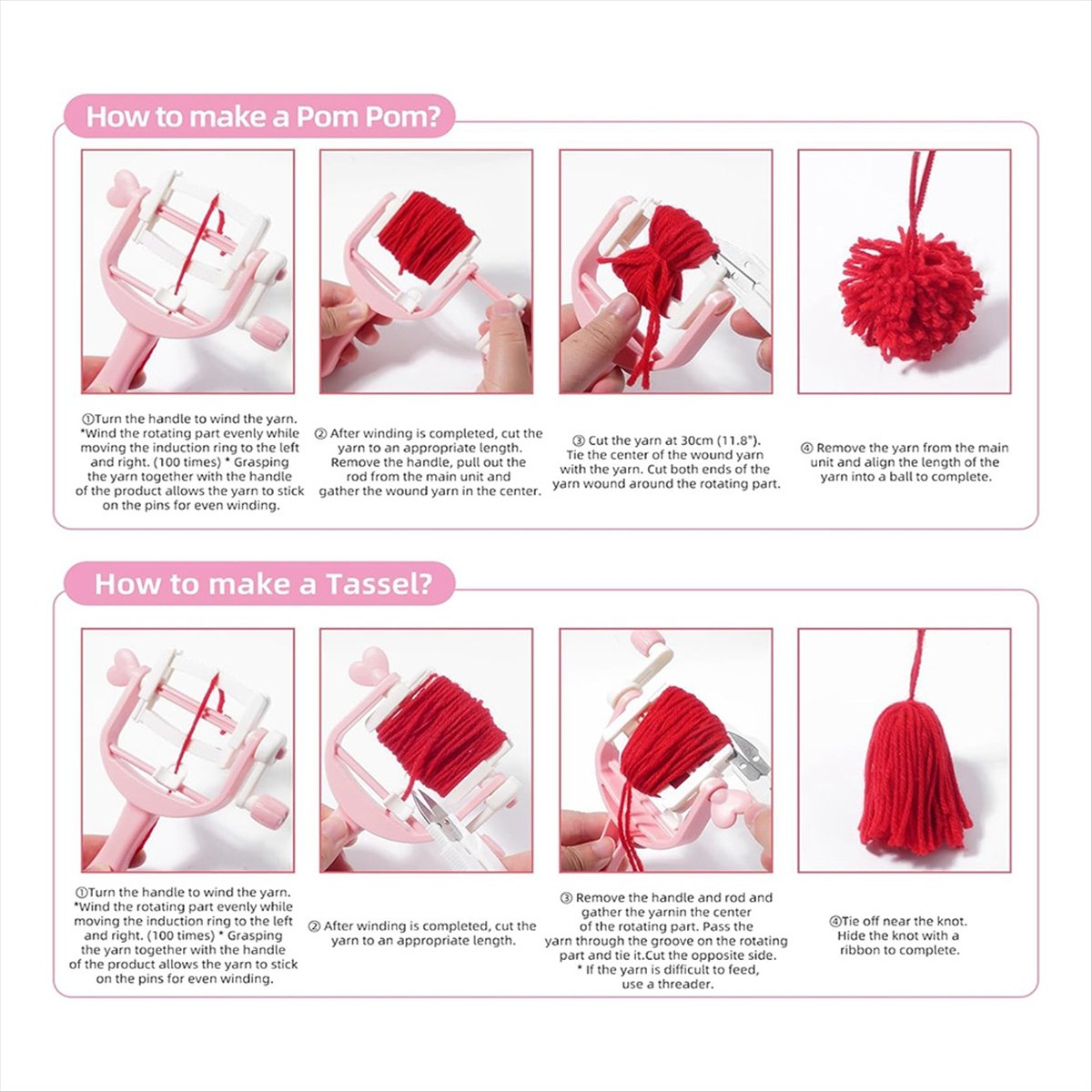 Набор инструментов KSOL для из – обзор и цена Pom Pom Maker Tool