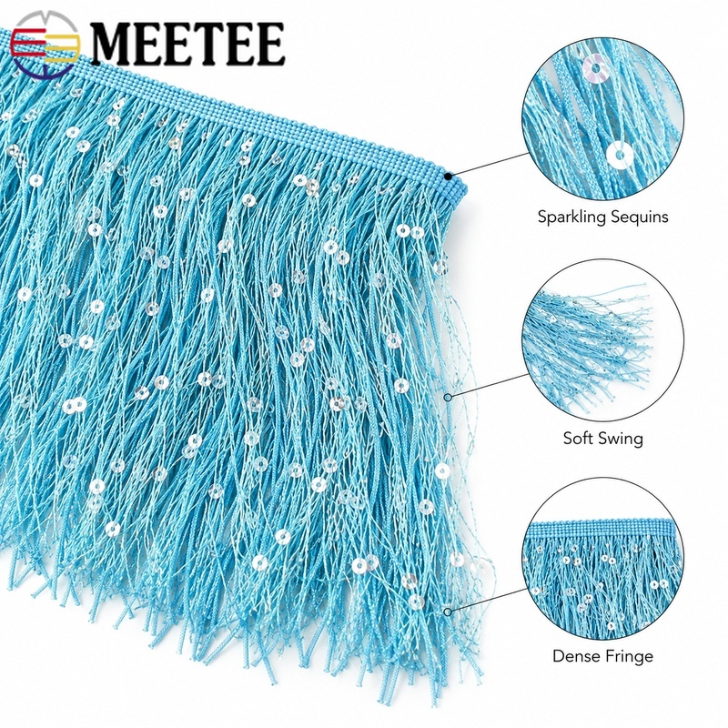 2/5/10 м, 20 см, блестящая пол – обзор и цена Tassel Fringe Trim