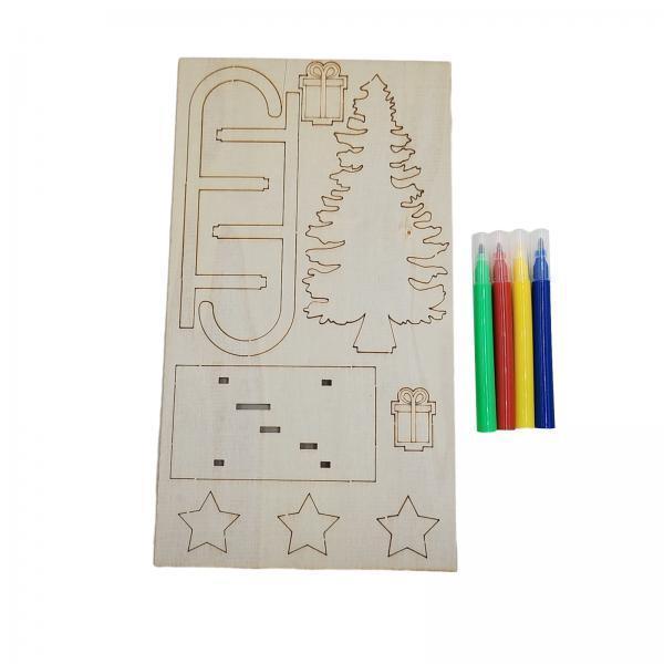 3 шт. деревянных санок для сам – обзор и цена Christmas Craft Embellishment