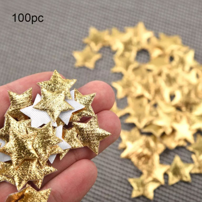100 шт. золотые/серебряные зве – обзор и цена Christmas Craft Embellishment